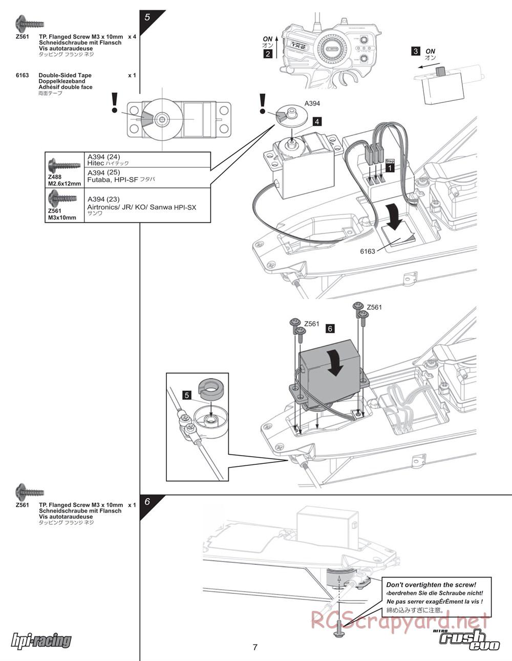 HPI - Nitro Rush Evo - Manual - Page 7