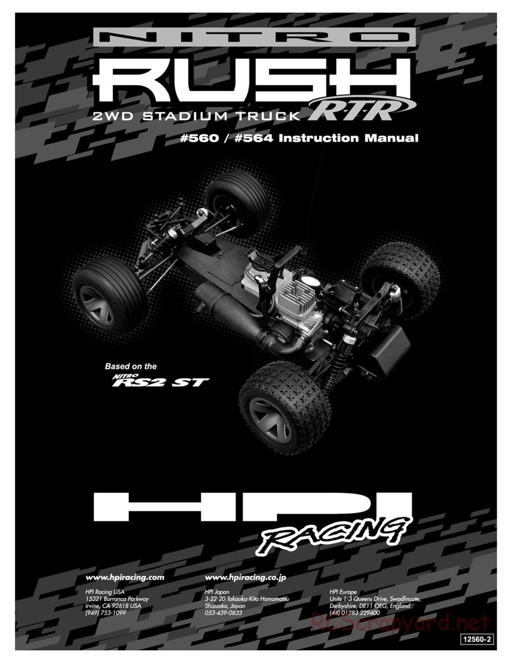 HPI - Nitro Rush - Manual - Page 1