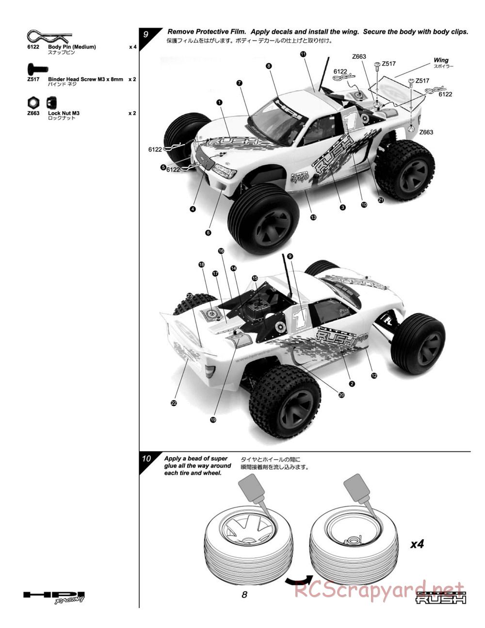 HPI - Nitro Rush - Manual - Page 8