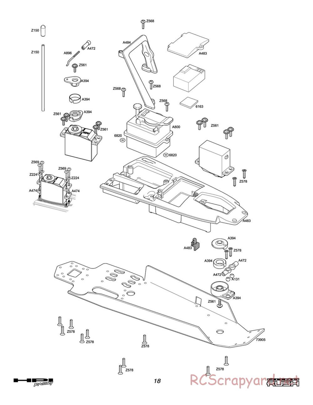 HPI - Nitro Rush - Exploded View - Page 17