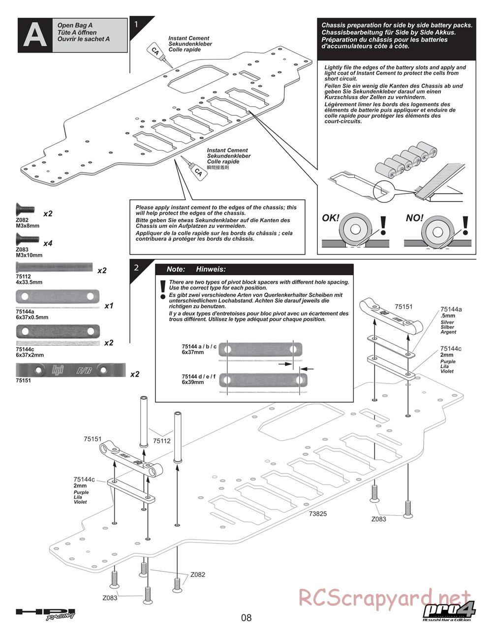 HPI - Pro4 Hara Edition - Manual - Page 8