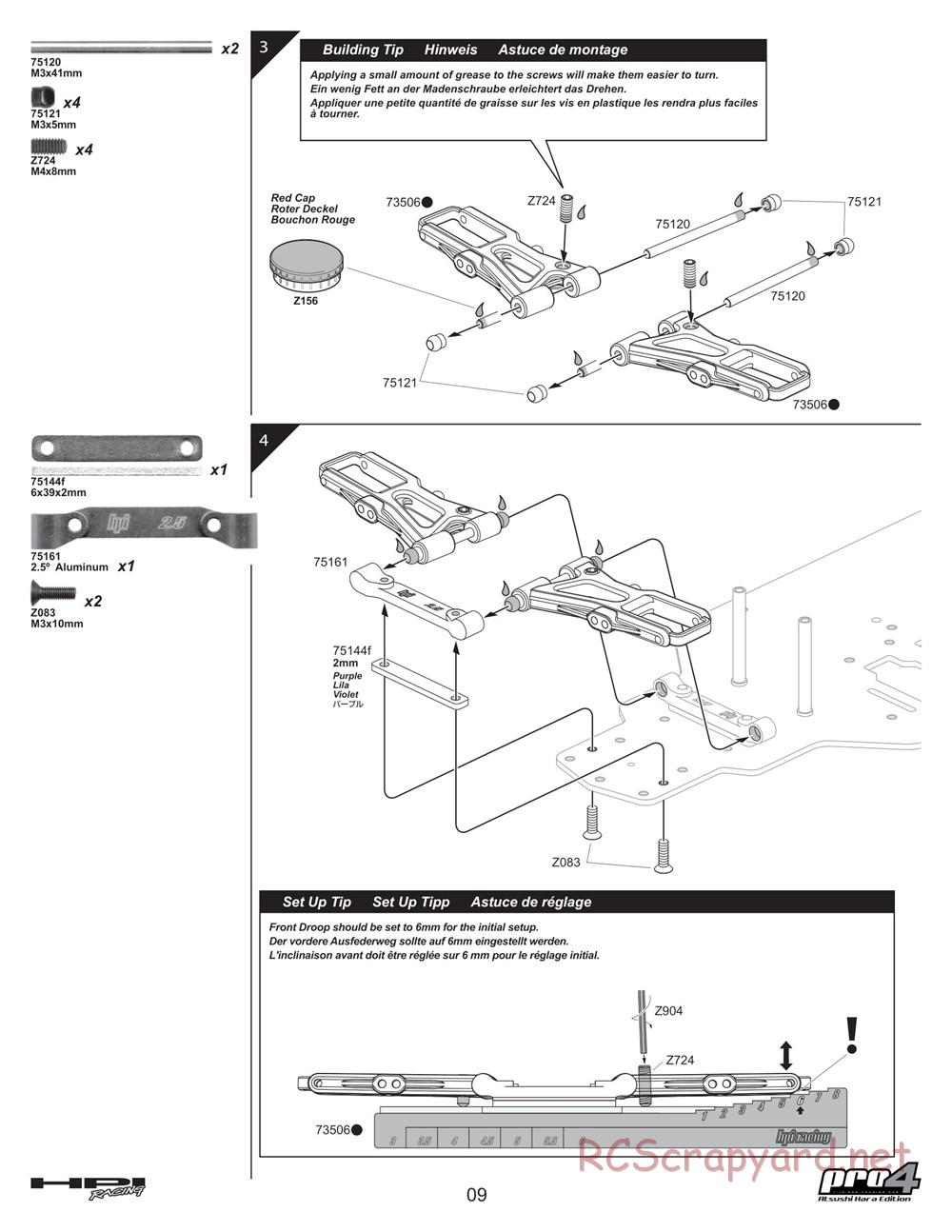 HPI - Pro4 Hara Edition - Manual - Page 9