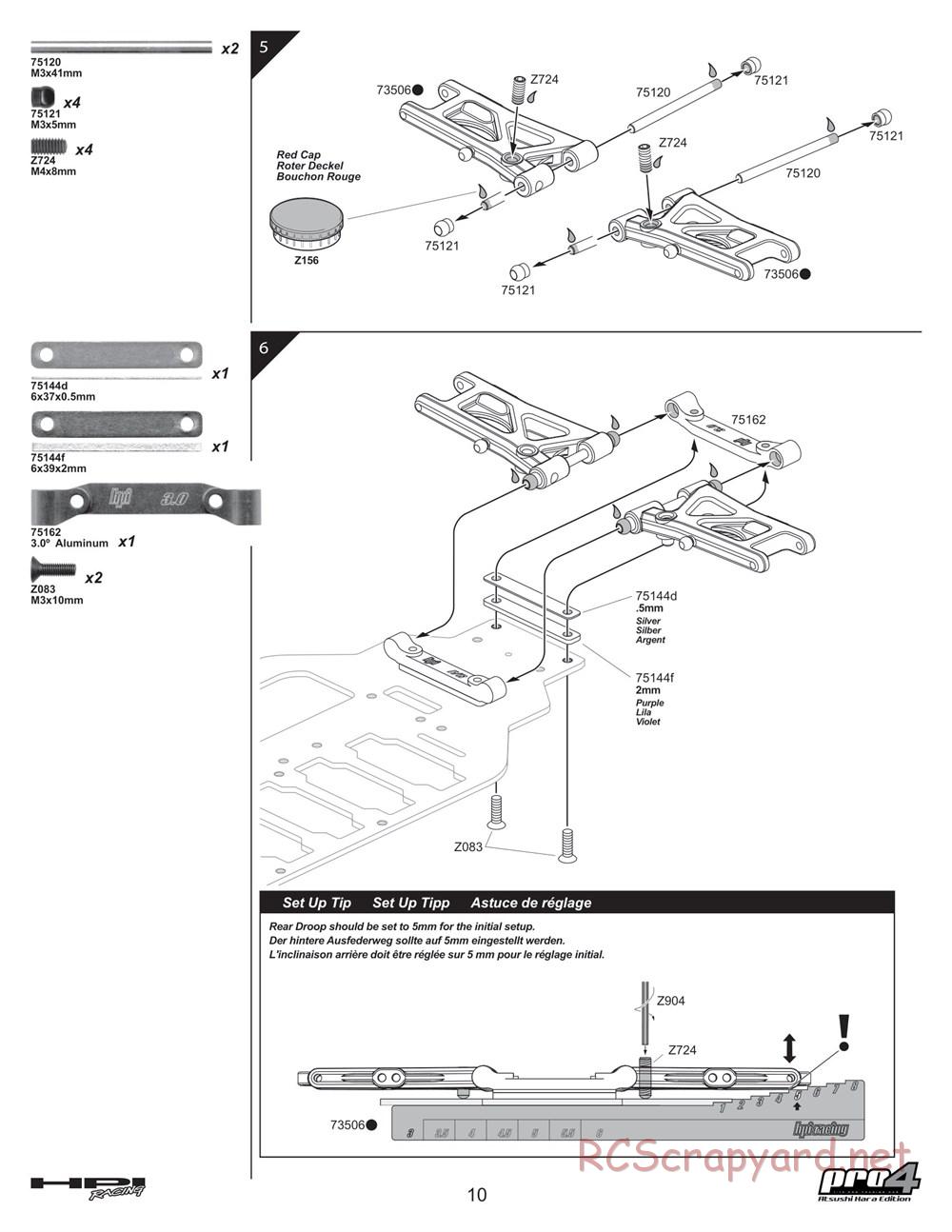 HPI - Pro4 Hara Edition - Manual - Page 10