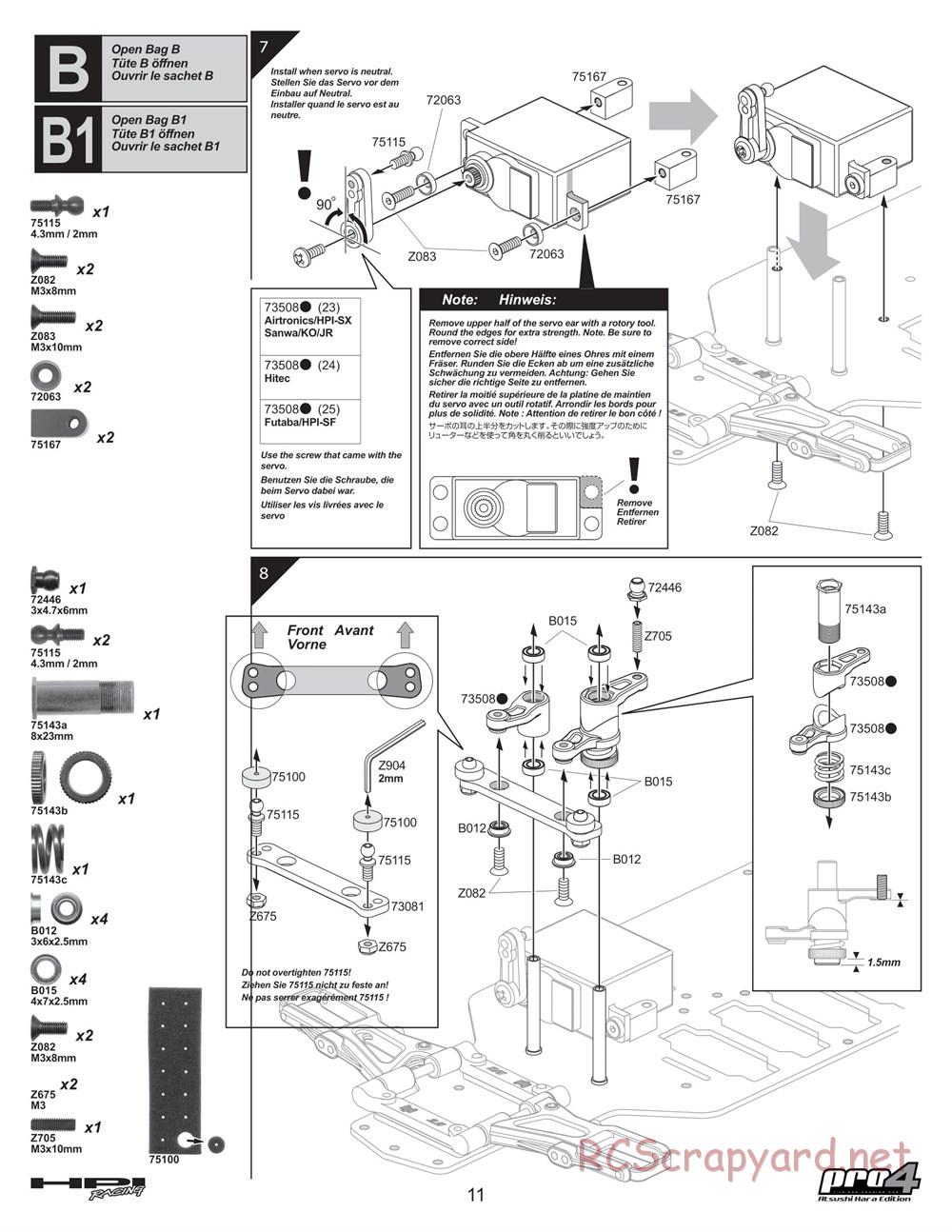 HPI - Pro4 Hara Edition - Manual - Page 11