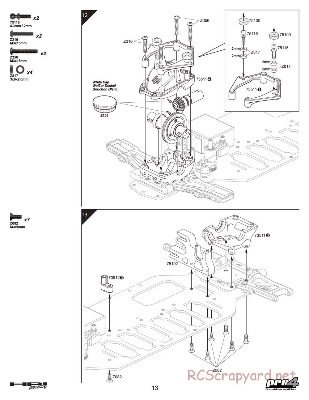 HPI - Pro4 Hara Edition - Manual - Page 13