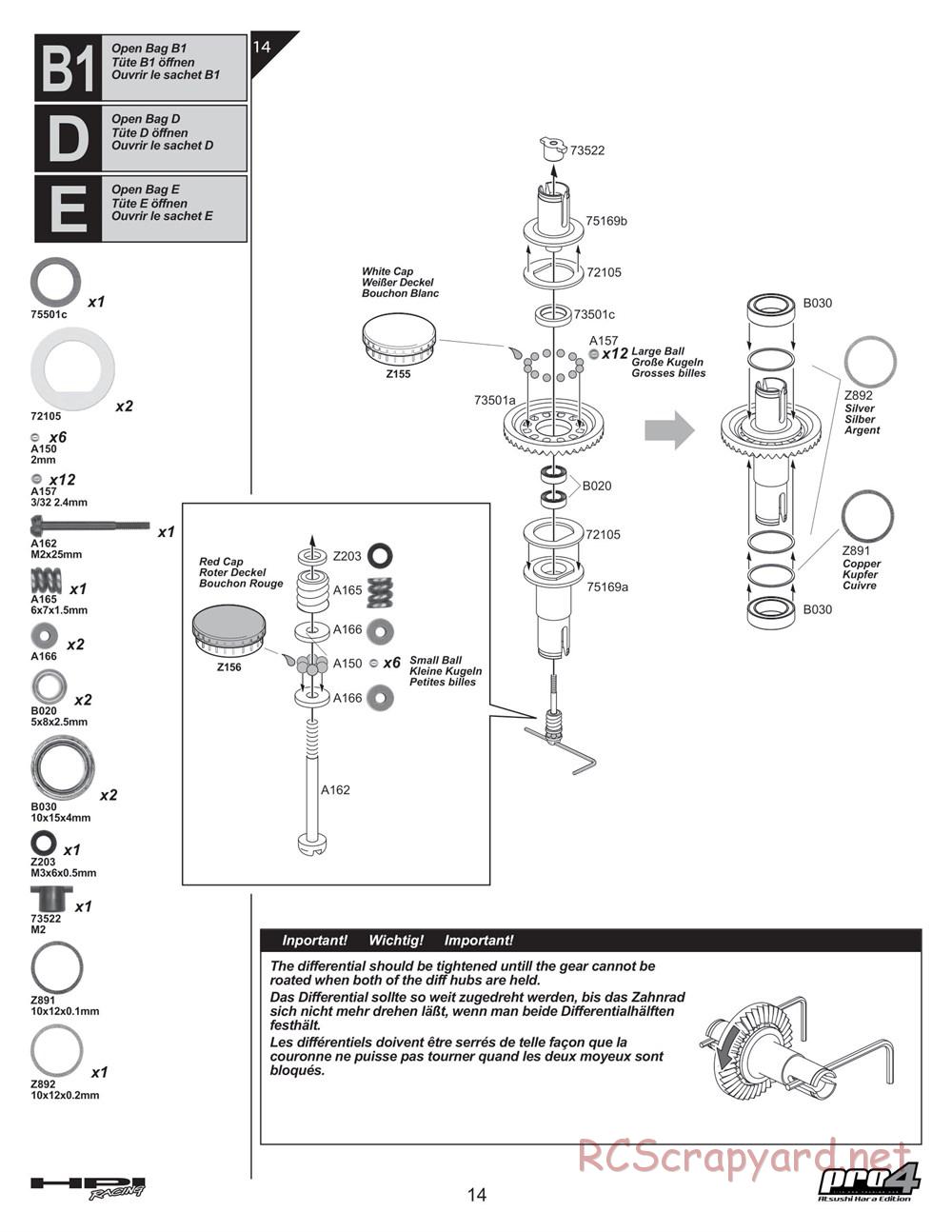 HPI - Pro4 Hara Edition - Manual - Page 14