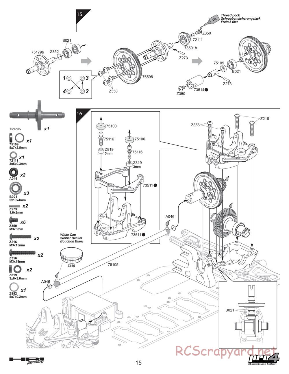 HPI - Pro4 Hara Edition - Manual - Page 15