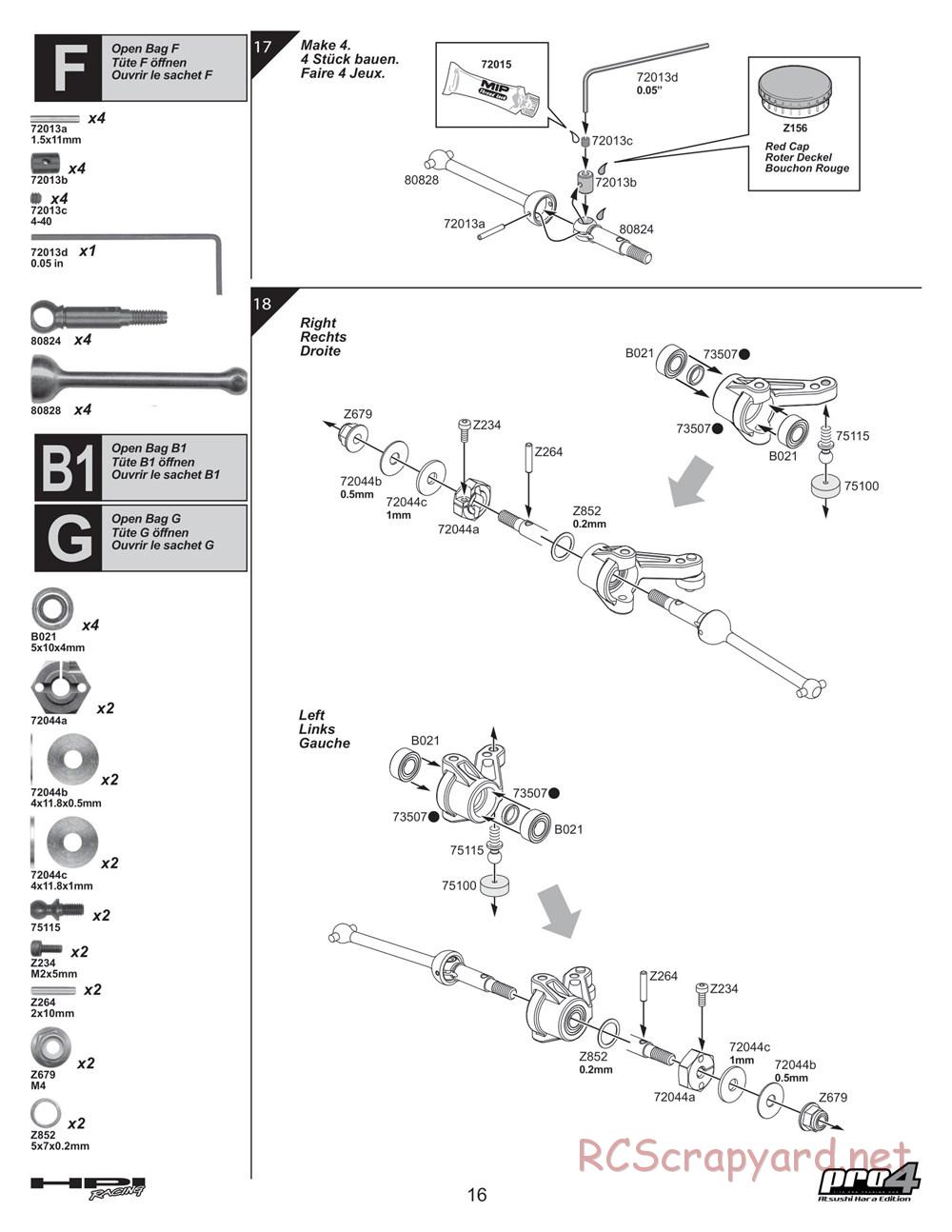 HPI - Pro4 Hara Edition - Manual - Page 16