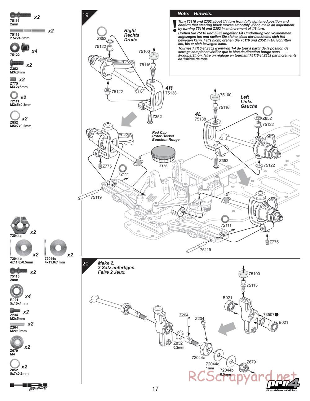 HPI - Pro4 Hara Edition - Manual - Page 17