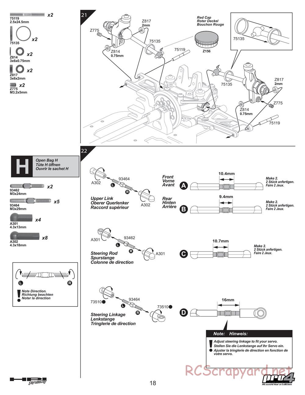 HPI - Pro4 Hara Edition - Manual - Page 18