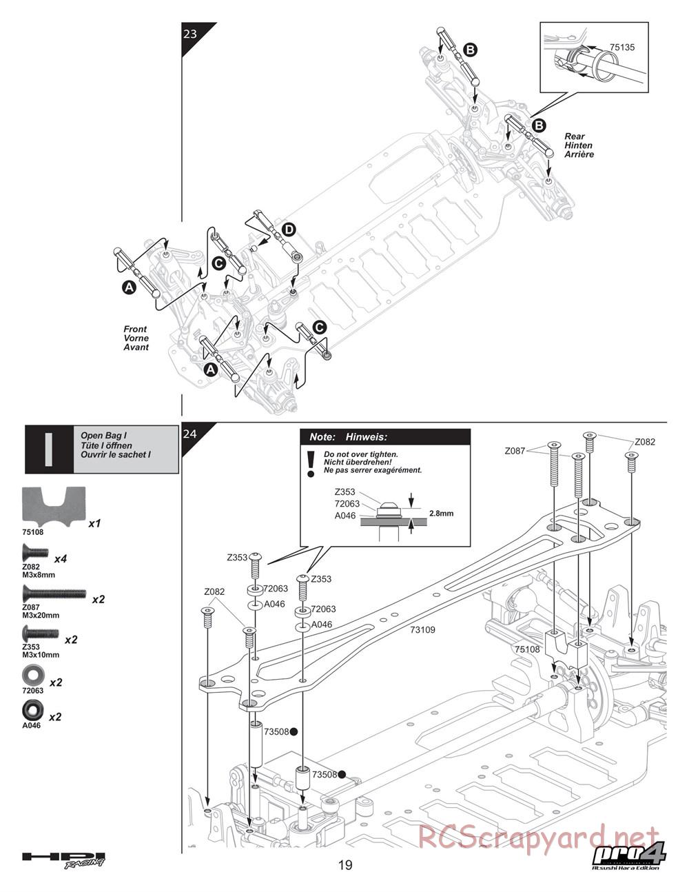 HPI - Pro4 Hara Edition - Manual - Page 19