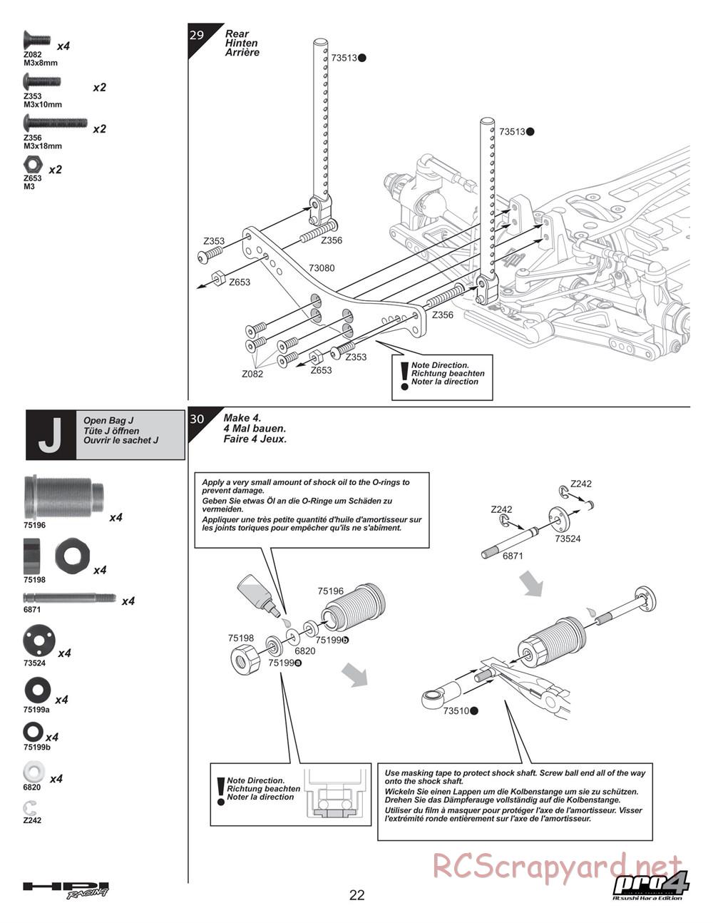 HPI - Pro4 Hara Edition - Manual - Page 22