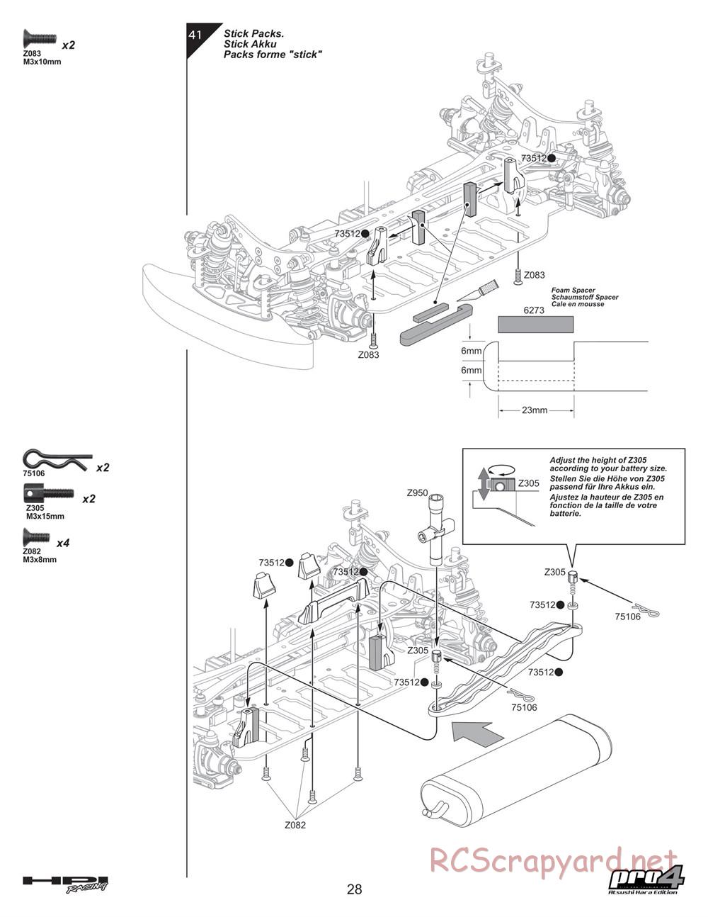 HPI - Pro4 Hara Edition - Manual - Page 28