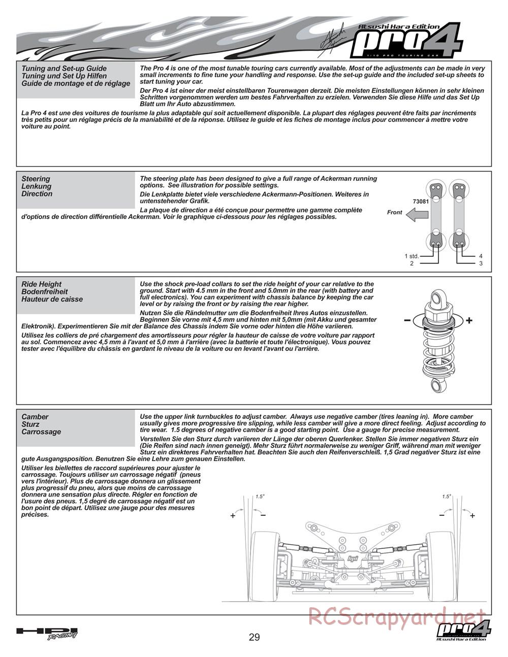 HPI - Pro4 Hara Edition - Manual - Page 29