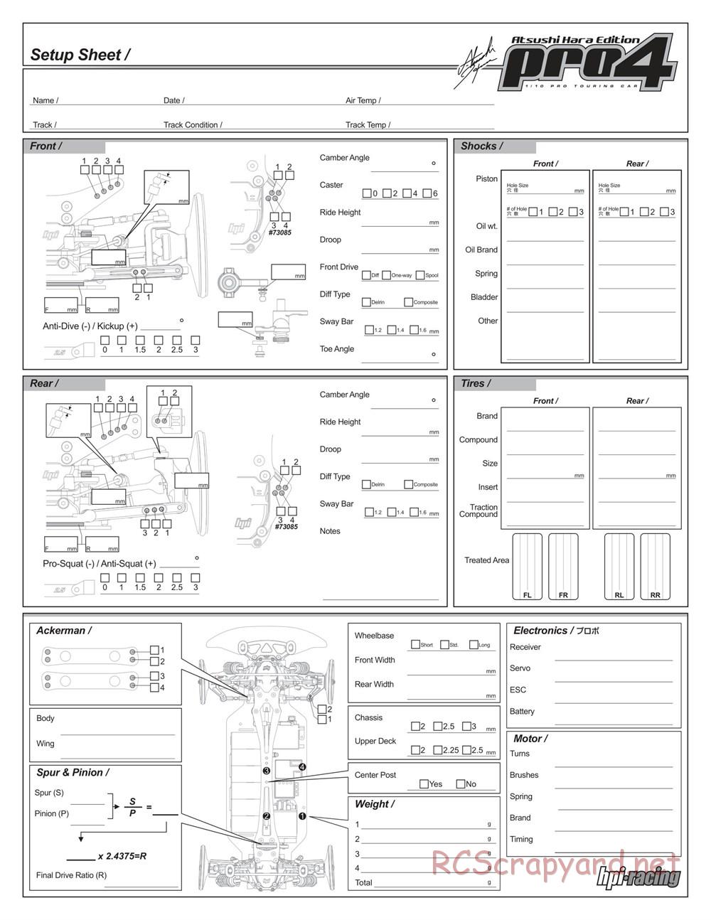 HPI - Pro4 Hara Edition - Manual - Page 40