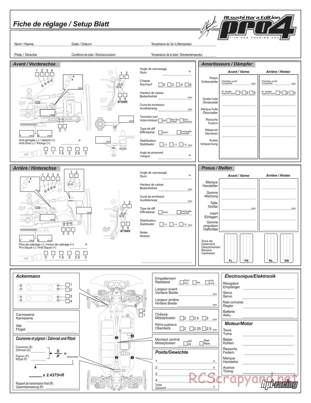 HPI - Pro4 Hara Edition - Manual - Page 41