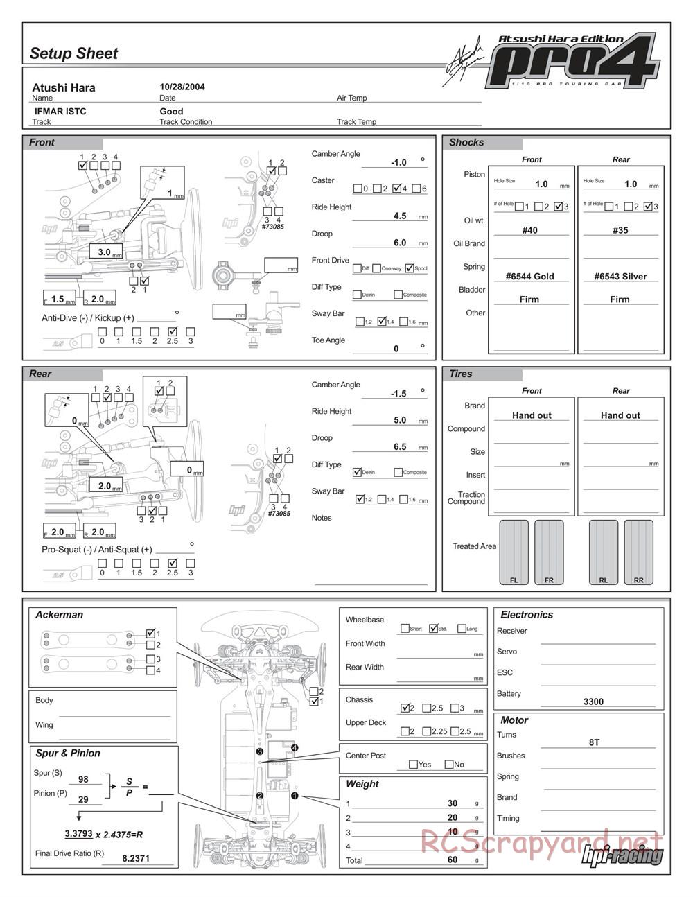 HPI - Pro4 Hara Edition - Manual - Page 42