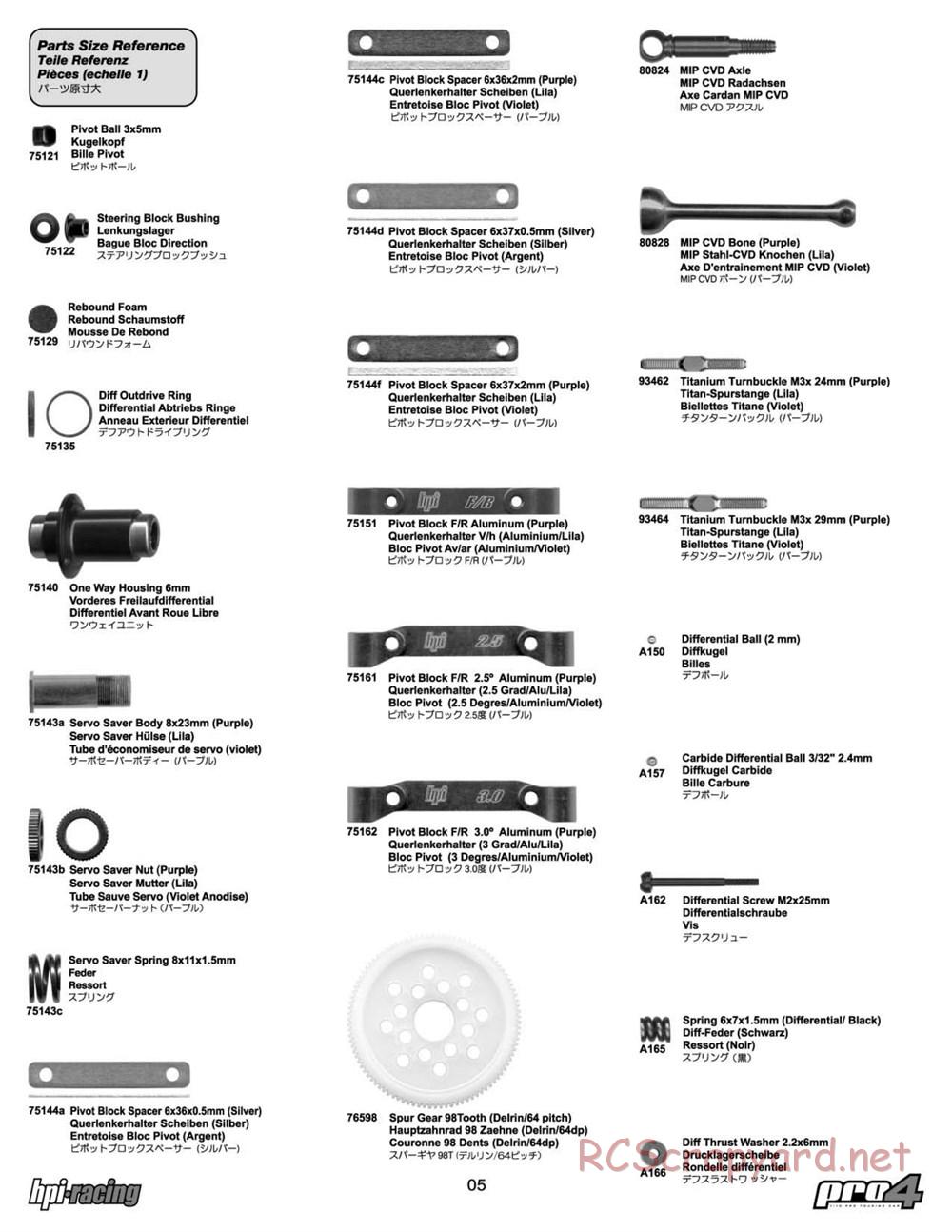 HPI - RS4 Pro4 - Manual - Page 5