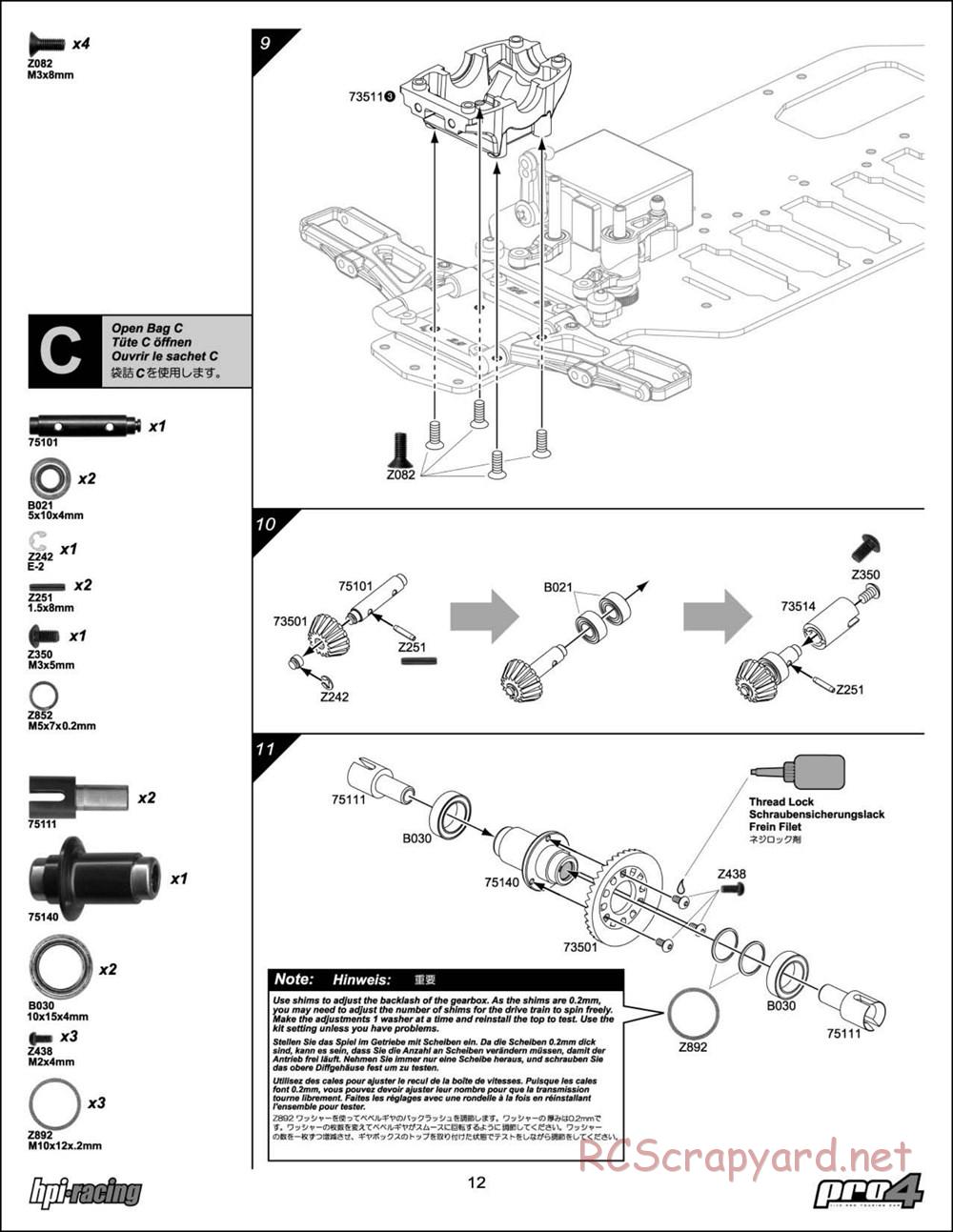 HPI - RS4 Pro4 - Manual - Page 12