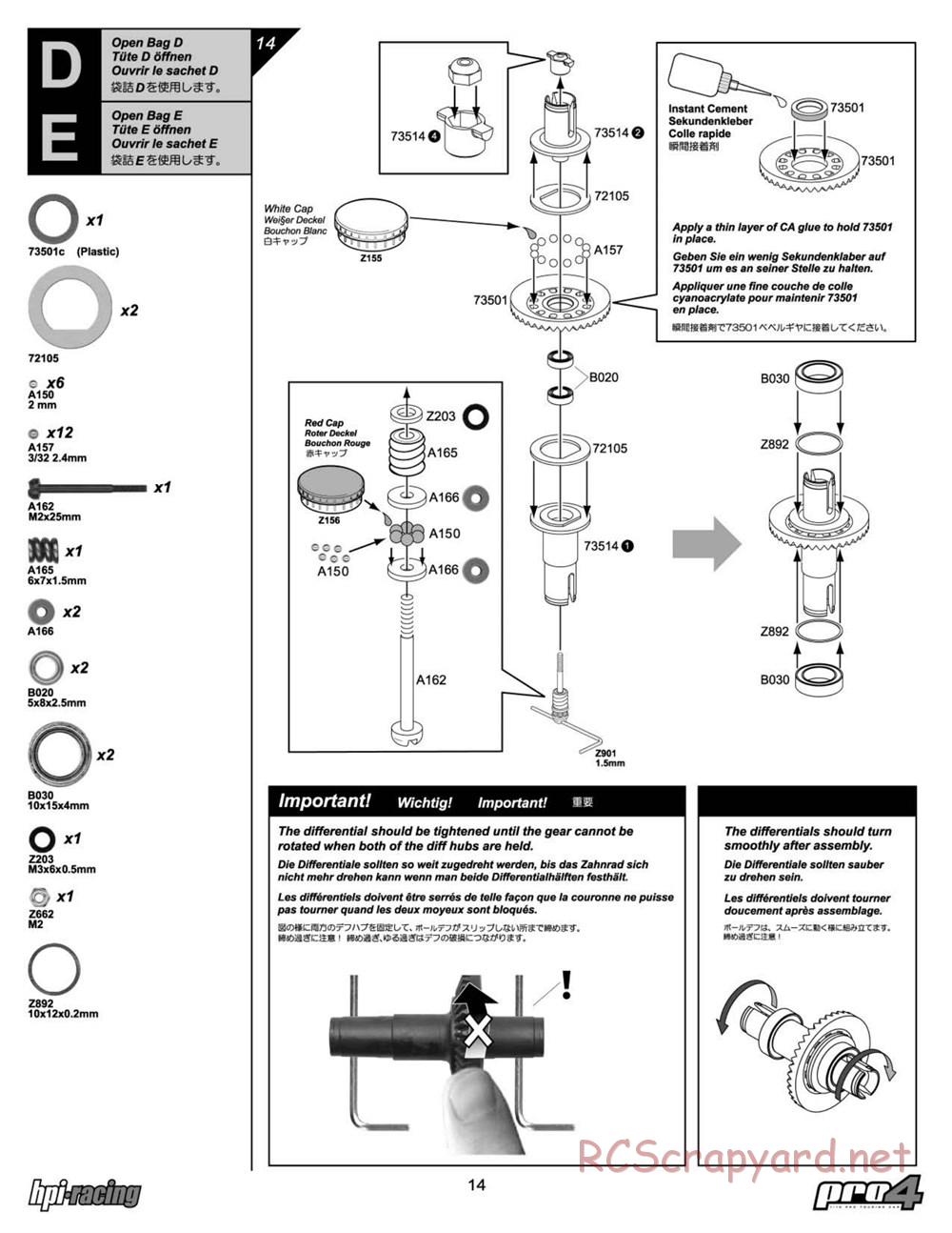 HPI - RS4 Pro4 - Manual - Page 14