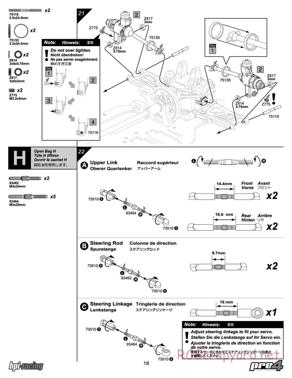 HPI - RS4 Pro4 - Manual - Page 18