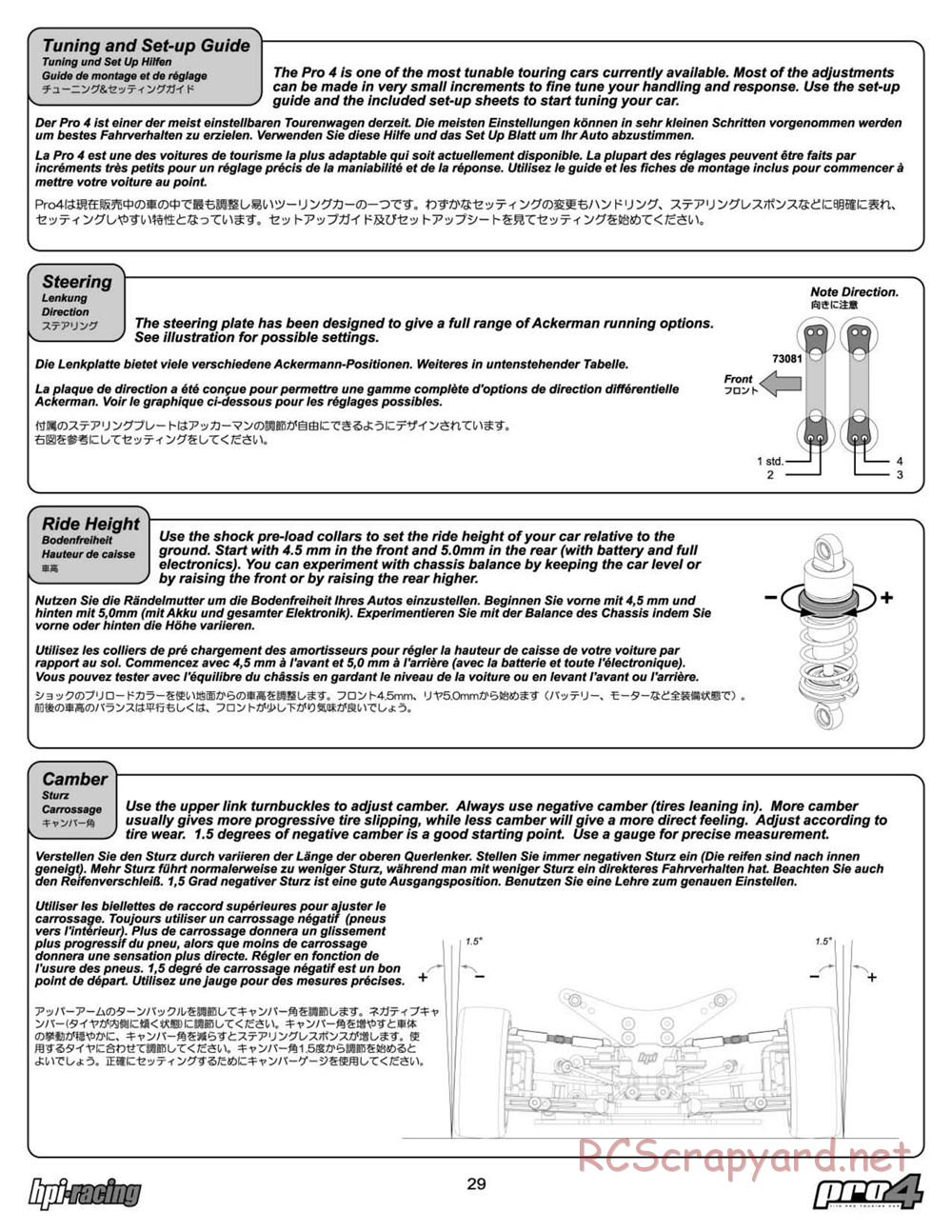 HPI - RS4 Pro4 - Manual - Page 29