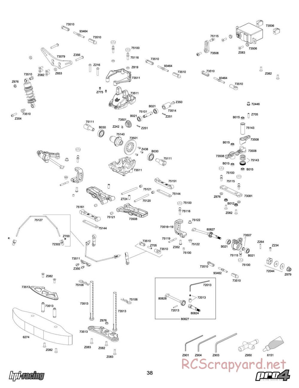 HPI - RS4 Pro4 - Exploded View - Page 38