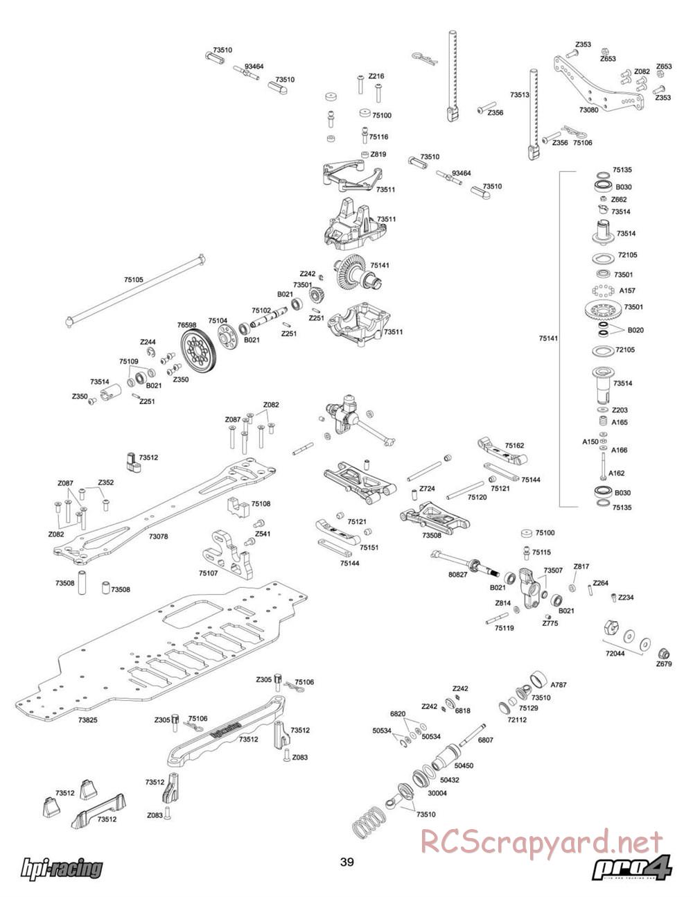 HPI - RS4 Pro4 - Exploded View - Page 39