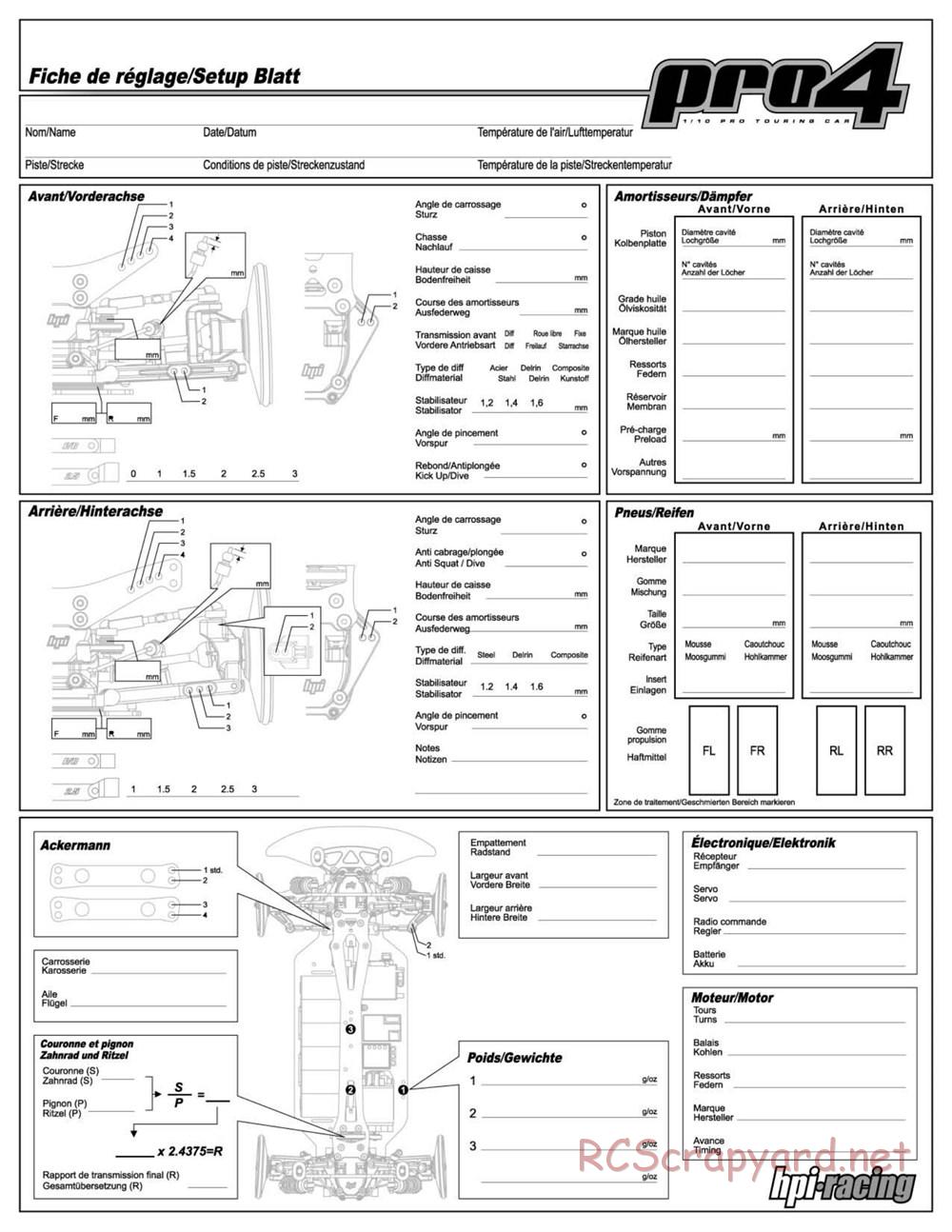 HPI - RS4 Pro4 - Exploded View - Page 41