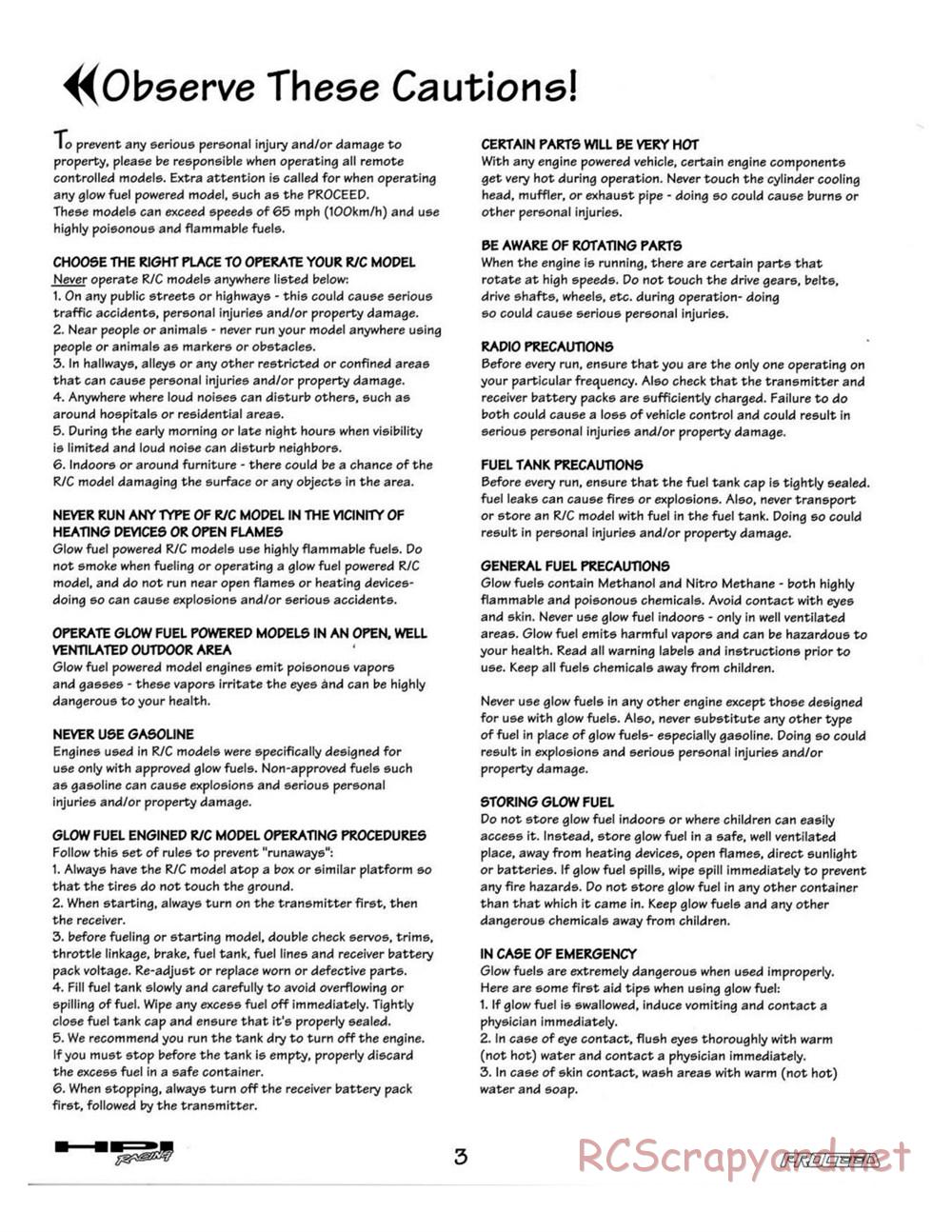 HPI - Proceed - Manual - Page 3