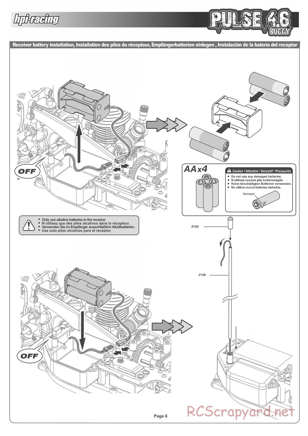 HPI - Pulse 4.6 Buggy - Manual - Page 6