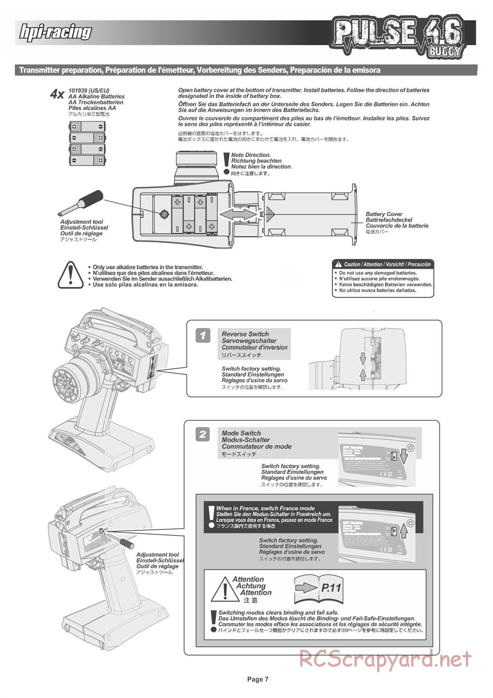 HPI - Pulse 4.6 Buggy - Manual - Page 7