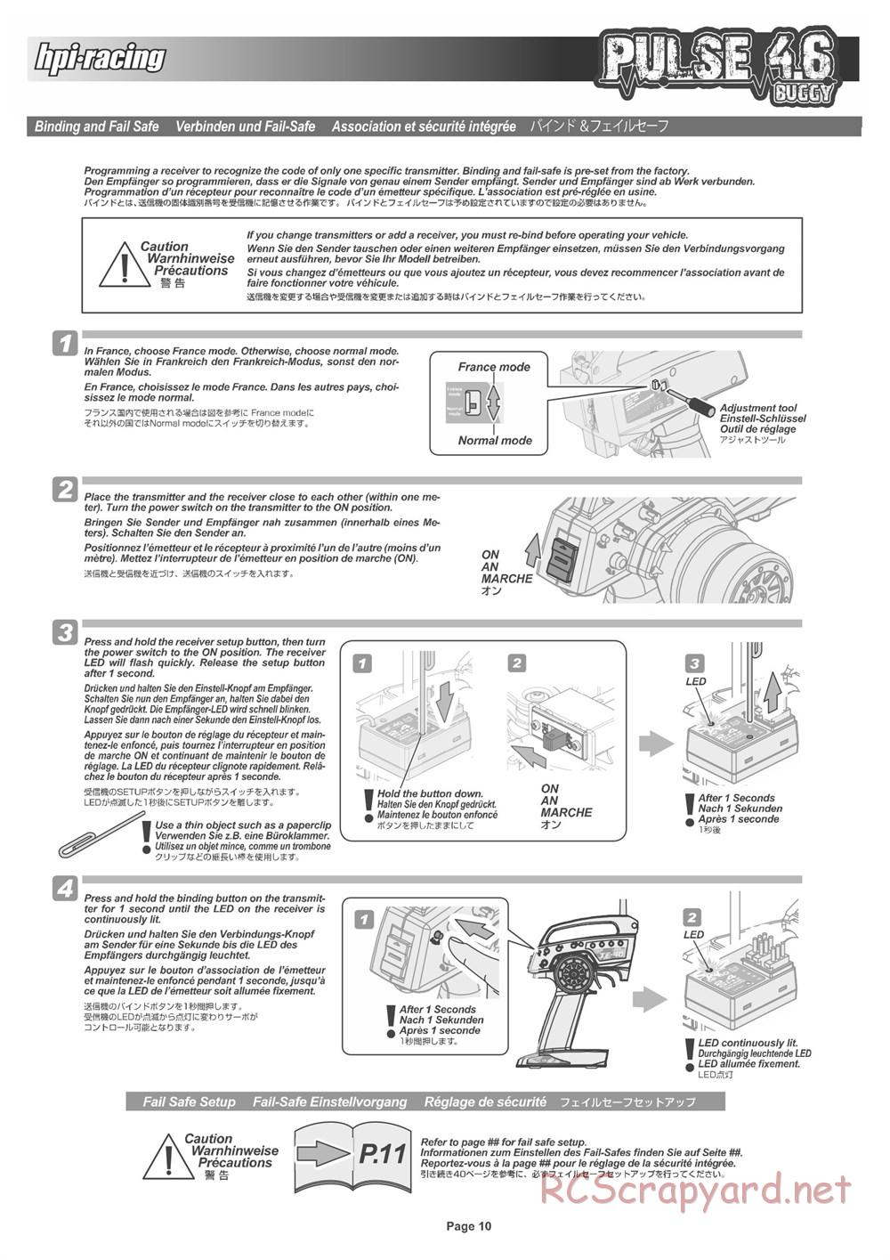 HPI - Pulse 4.6 Buggy - Manual - Page 10