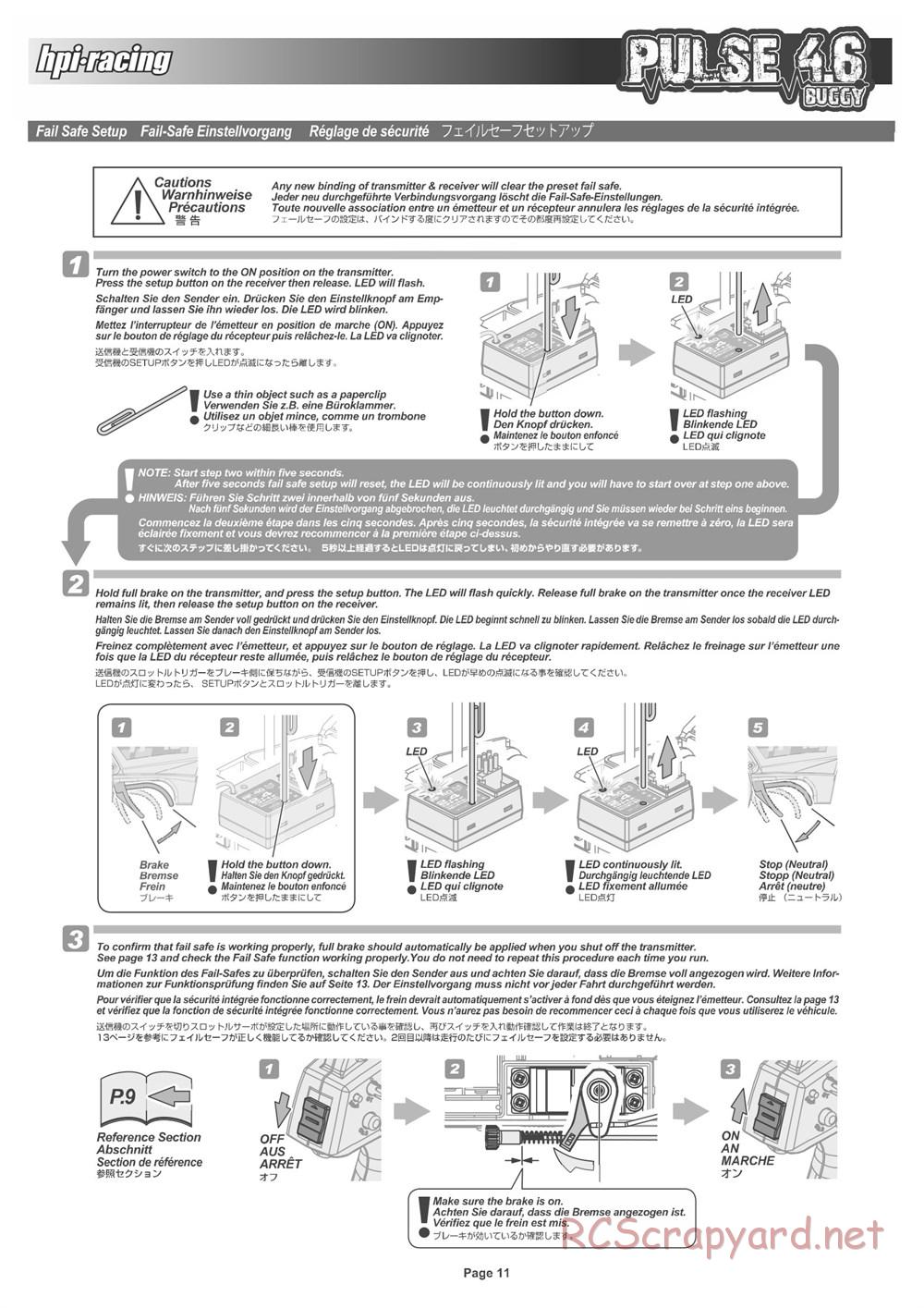 HPI - Pulse 4.6 Buggy - Manual - Page 11