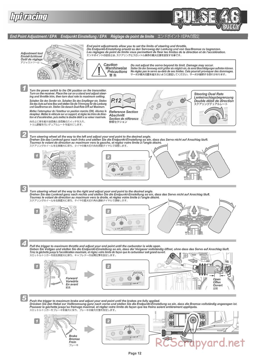 HPI - Pulse 4.6 Buggy - Manual - Page 12