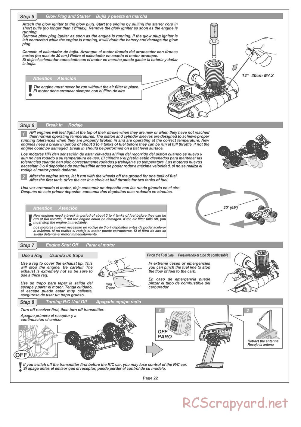 HPI - Pulse 4.6 Buggy - Manual - Page 22
