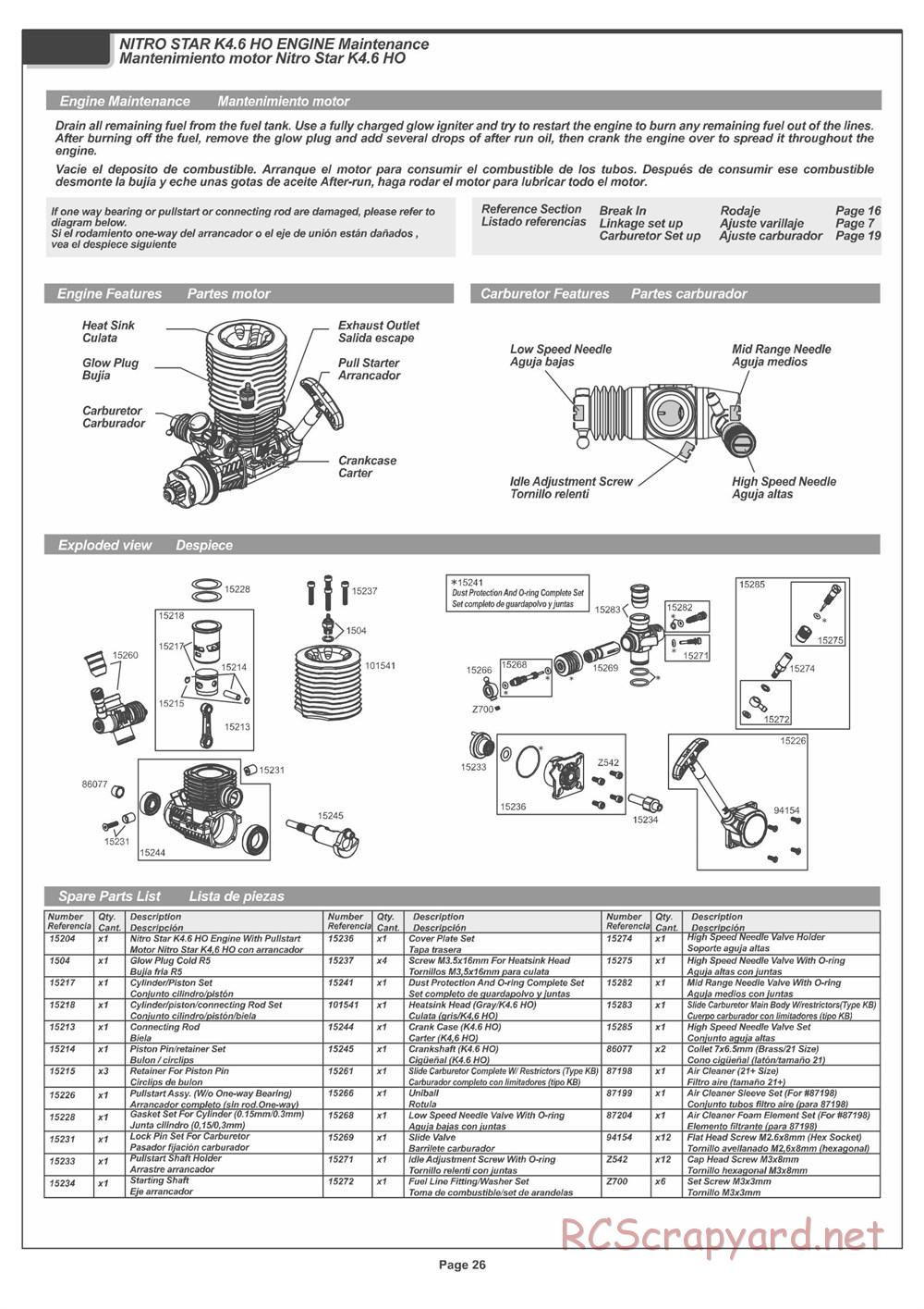 HPI - Pulse 4.6 Buggy - Manual - Page 26