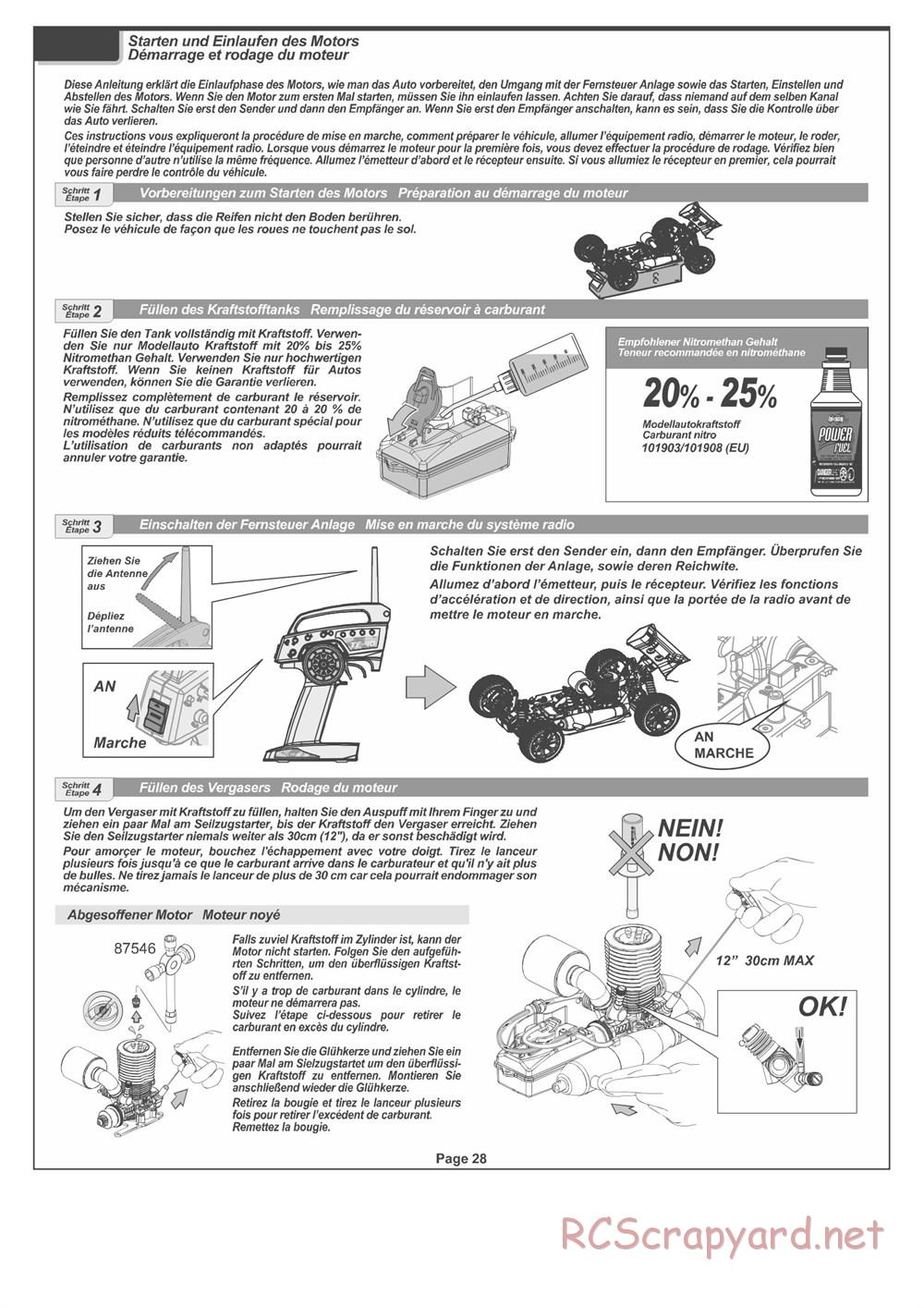HPI - Pulse 4.6 Buggy - Manual - Page 28