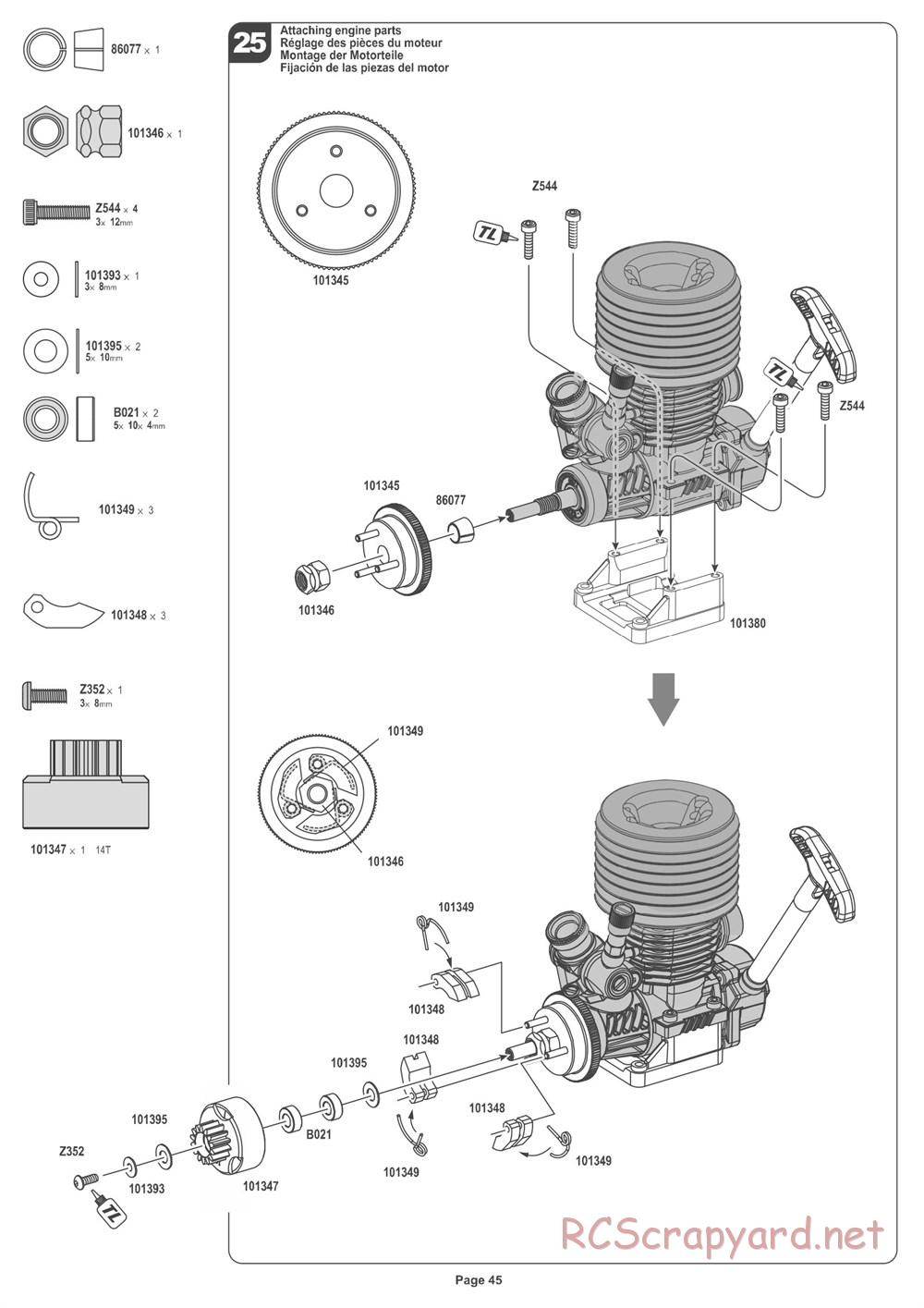 HPI - Pulse 4.6 Buggy - Manual - Page 45