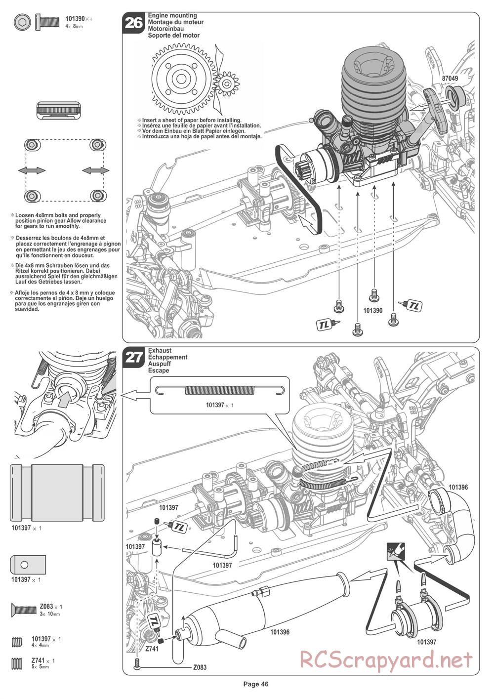 HPI - Pulse 4.6 Buggy - Manual - Page 46
