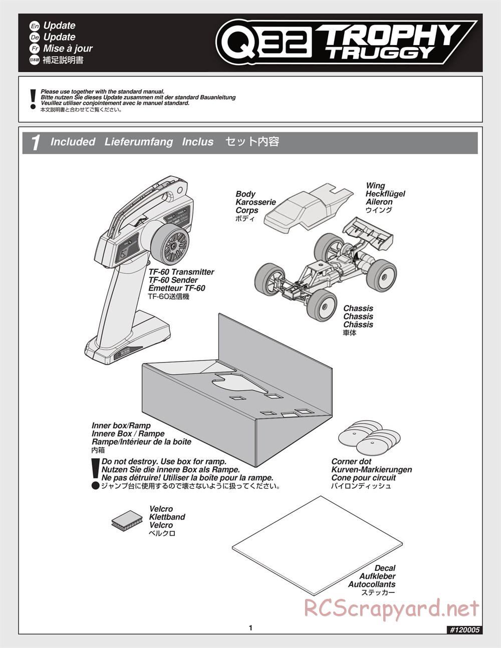 HPI - Q32 Trophy Truggy - Manual - Page 1