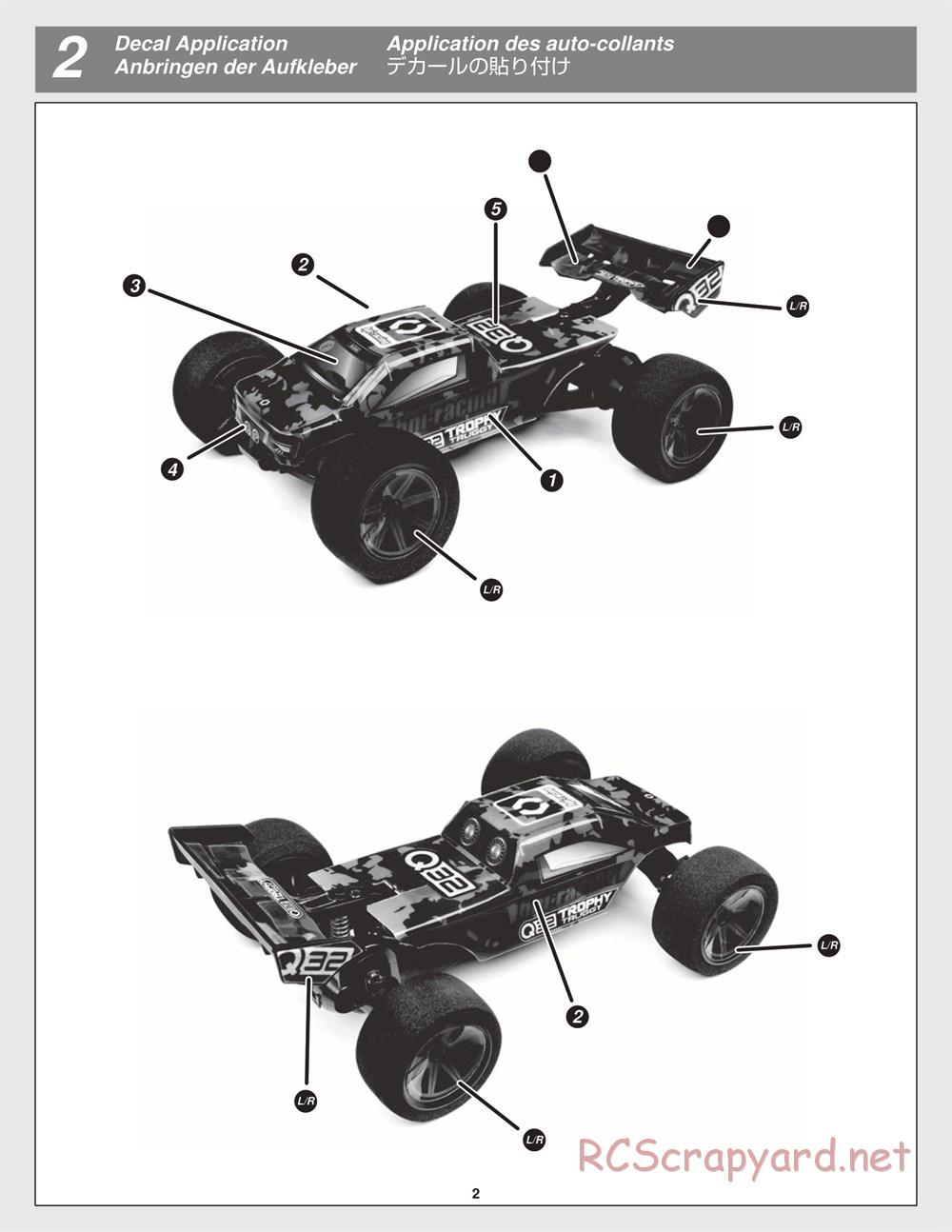 HPI - Q32 Trophy Truggy - Manual - Page 2
