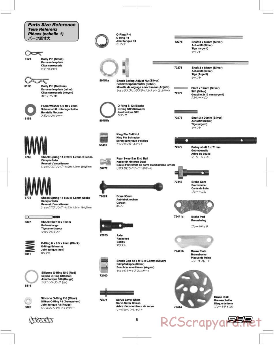 HPI - R40 Nitro Touring Car - Manual - Page 6