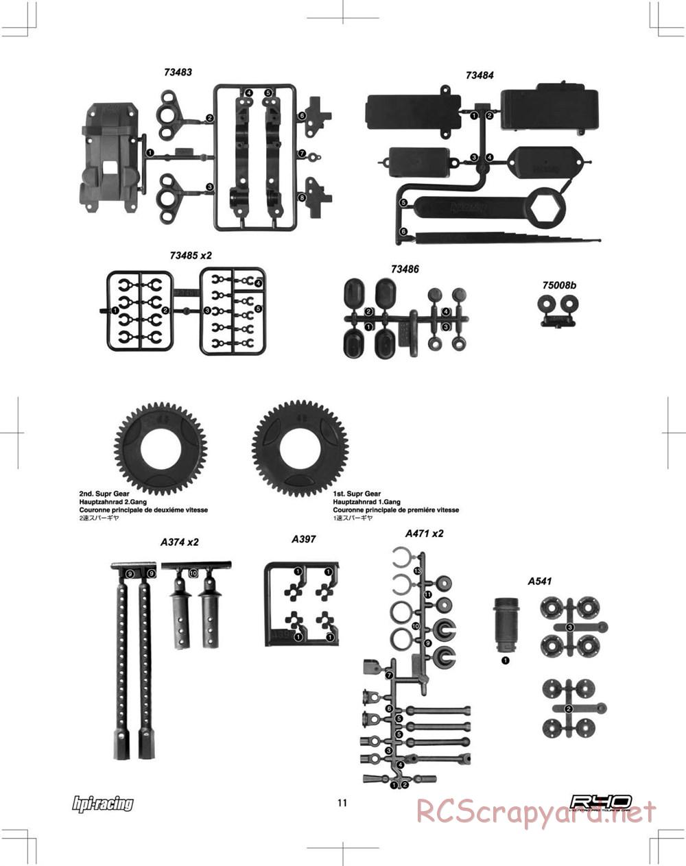 HPI - R40 Nitro Touring Car - Manual - Page 11