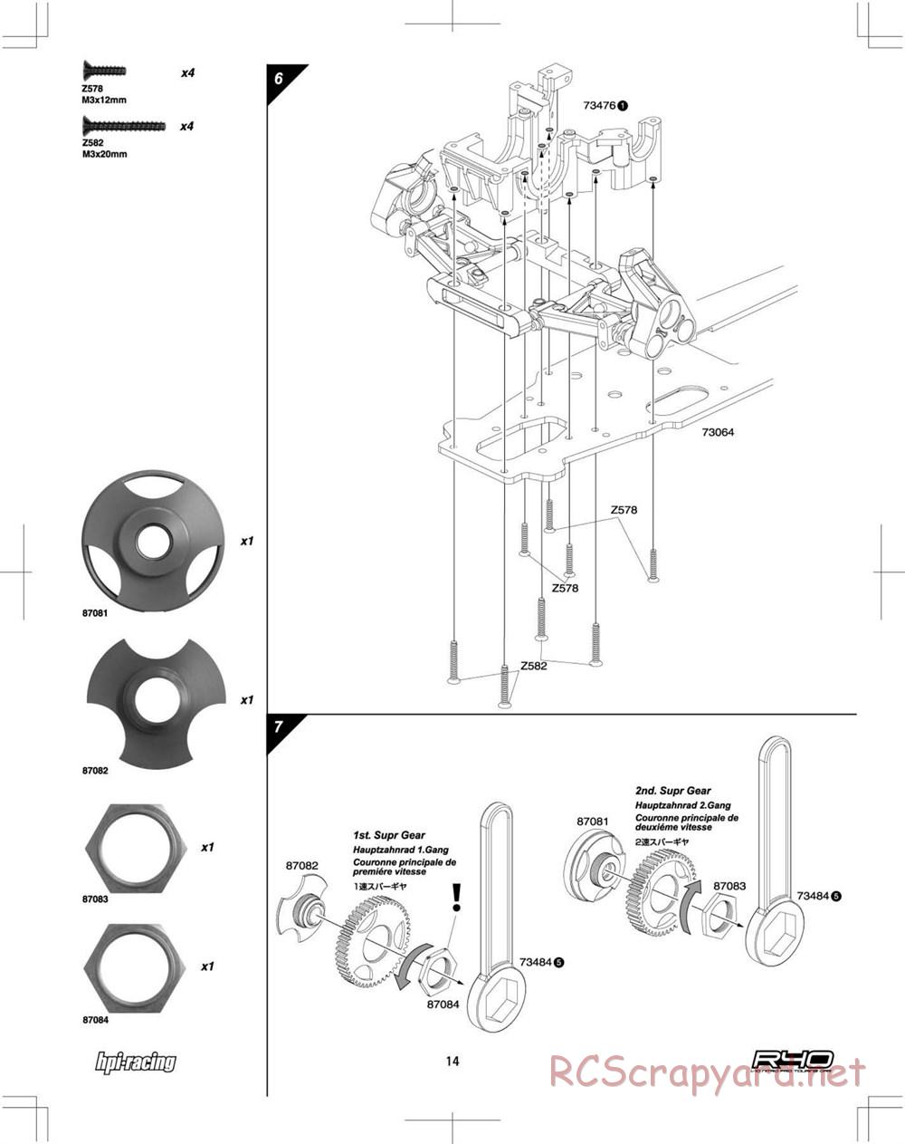 HPI - R40 Nitro Touring Car - Manual - Page 14