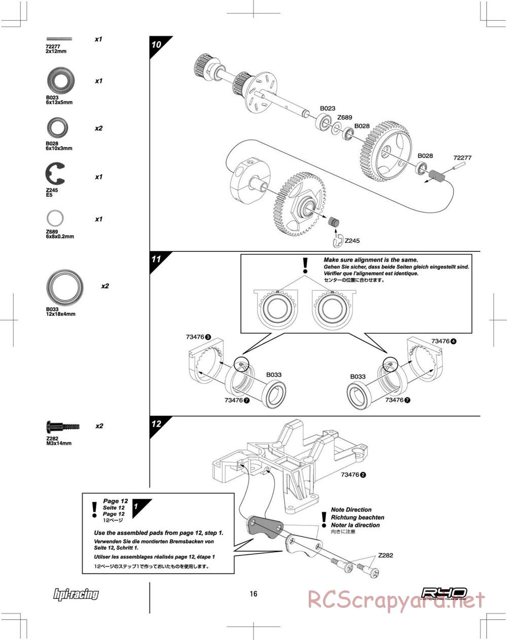 HPI - R40 Nitro Touring Car - Manual - Page 16
