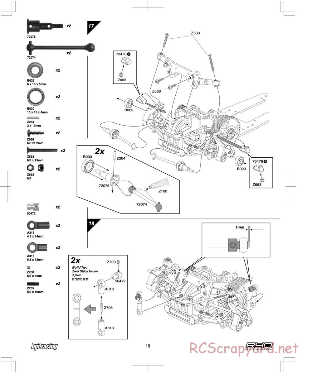 HPI - R40 Nitro Touring Car - Manual - Page 19