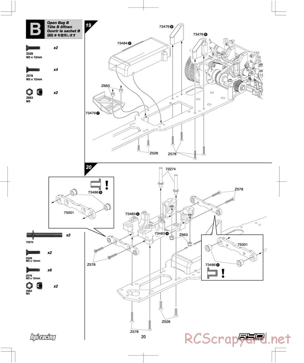 HPI - R40 Nitro Touring Car - Manual - Page 20