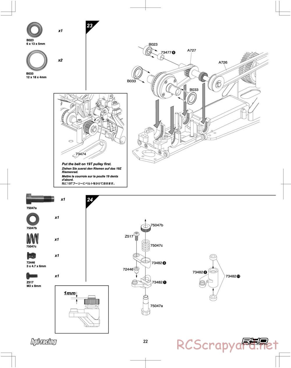 HPI - R40 Nitro Touring Car - Manual - Page 22