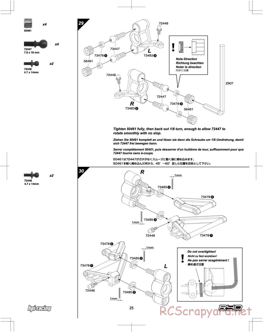 HPI - R40 Nitro Touring Car - Manual - Page 25